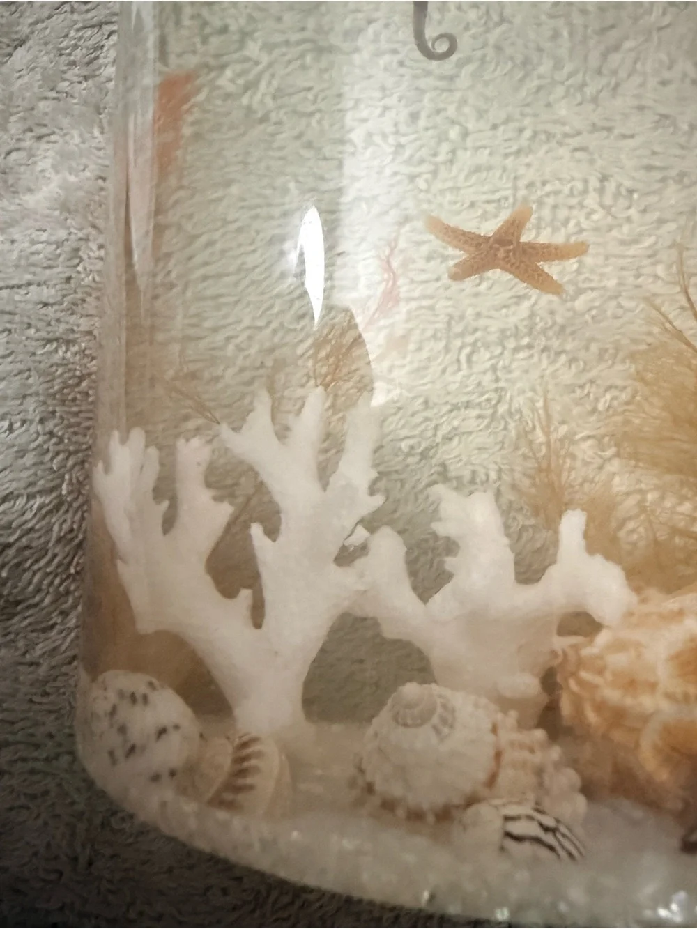 Natural Seagrass & Coral Aquarium Décor - Neutral Tan